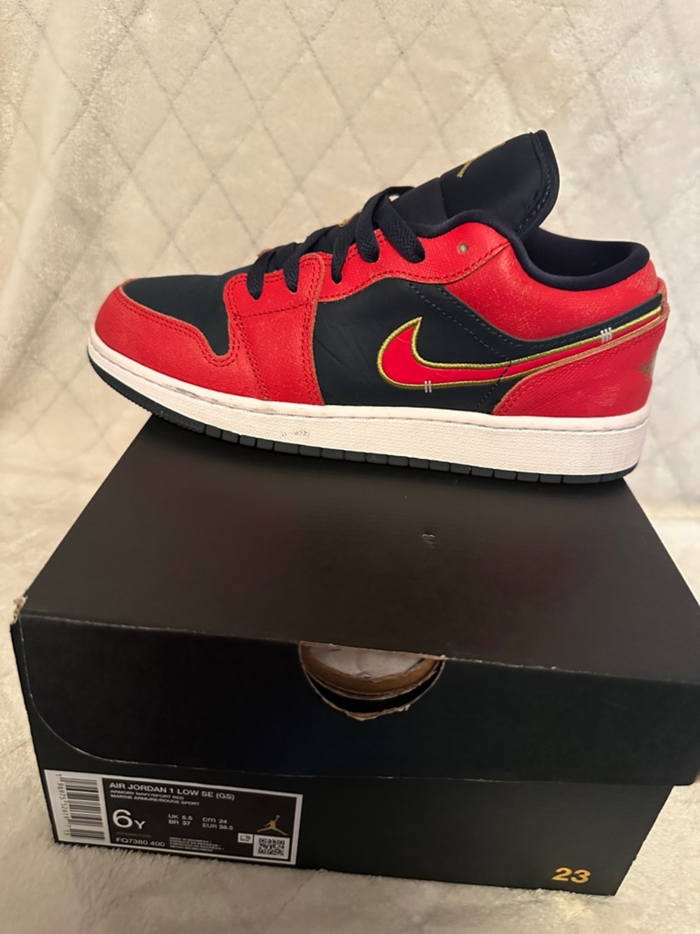 Air Jordan 1 Kids Low-Top Sneakers